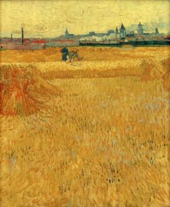 Hveteåker med utsikt over Arles av Vincent van Gogh