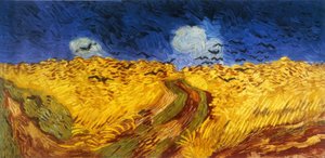Hveteåker med ravner av Vincent van Gogh