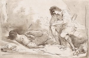 Cephalus og Procris, 1764-98. av Vincenzio Vangelisti