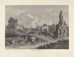 Amfiteateret i Capua Anfiteatro Campano a S. Maria di Capua (tittel på objektet) av Vincenzo Alloja