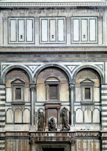 Døperen Johannes, hans bøddel og Salome (Detalj av dåpskapellet i Firenze) - Skulptur av Vincenzo Danti