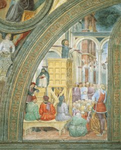 The Miracle of the Cloud, detalj fra Stories of Saint Peter Martyr, av Vincenzo Foppa