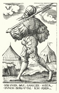 Landsknecht av Virgilius the elder Solis