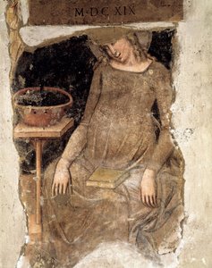 Gravid jomfru, fragment (fresco)