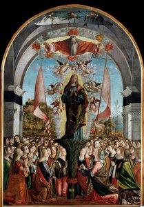 Syklus av livet til Saint Ursula: The Apotheosis of Saint Ursula (siste episode). (olje på panel av Vittore Carpaccio