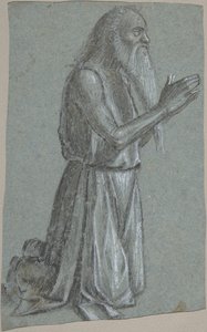 Saint Jerome recto, Soldat med et spyd verso, 1460-1525. av Vittore Carpaccio