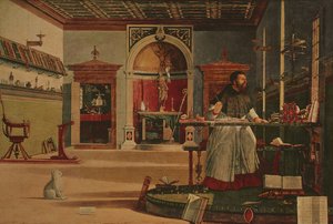 Vision of St Augustine (også kalt St Augustine i hans studio) av Vittore Carpaccio