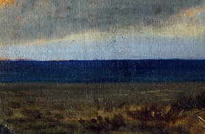 Blå himmel over havet, av Vittorio Avondo (1836-1910)