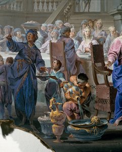 Ekteskap i Cana, av Vittorio Maria Bigari (1692-1776), Detalj