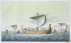Fleet of William the Conqueror, 1066, plate 8 fra 