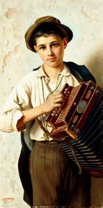 En ung trekkspillspiller av Vittorio Rignano