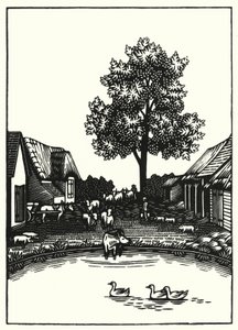 Illustrasjon for Tess Of The D'Urbervilles av Thomas Hardy (gravering) av Vivien Gribble