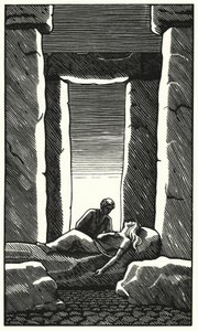 Illustrasjon for Tess Of The D'Urbervilles av Thomas Hardy (gravering) av Vivien Gribble