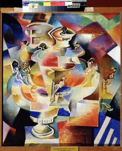 Samovar. 1919 (olje på tre)