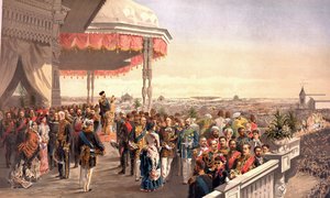 Offentlige festligheter etter kroningen av keiser Alexander III på Khodynka-feltet (Fra kroningsalbumet), av Vladimir Yegorovich Makovsky (1846-1920) av Vladimir Egorovic Makovsky