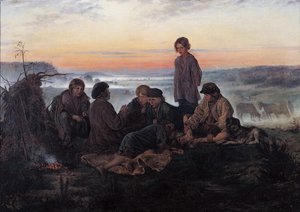 Bezhin Lea, 1869 av Vladimir Egorovic Makovsky