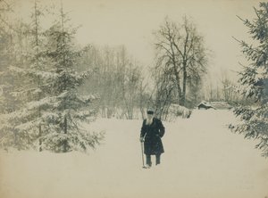 Grev Lev Nikolaevich Tolstoy går. av Vladimir Grigorievich Chertkov