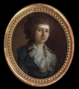 Portrett av forfatteren Vassily V. Kapnist (1757 eller 1758-1823). (Portrett av forfatteren Vasily V. Kapnist). Maleri av Vladimir Lukich Borovikovsky (ou Borovikovski) (1757-1825). Huile sur toile av Vladimir Lukich Borovikovsky