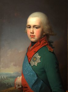 Portrett av storhertug Konstantin Pavlovich av Russland 1779-1831, 1795