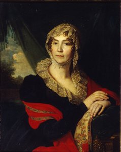 Portrett av prinsesse Natalia Alexandrovna von Buxhoeveden 1758-1808, født Alexeyeva, 1790-tallet av Vladimir Lukich Borovikovsky