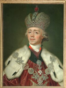 Portrett av keiser Paul I av Russland 1754-1801, 1799-1800