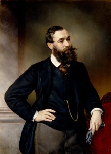 Portrett av juristen og den politiske filosofen Boris Nikolayevich Chicherin, slutten av 1800-tallet. av Vladimir Ossipovitch Sherwood