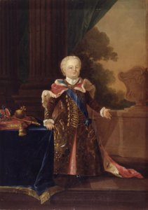 Ivan III eller Ivan VI Antonovich. Portrett i full lengde av W.A. Müller