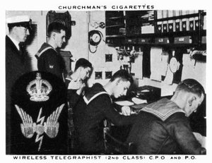 Trådløs telegrafist, 2. klasse, C.P.O og P.O, 1937.