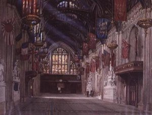 Interiøret i Guildhall av W.D. Radcliffe Beresford