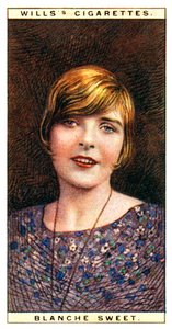 Blanche Sweet 1896-1986, amerikansk skuespillerinne, 1928. av WD and HO Wills