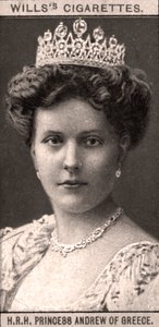 H.R.H. Prinsesse Andrew av Hellas, 1908. av WD and HO Wills