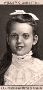 H.R.H. Prinsesse Margrethe av Danmark, 1908. av WD and HO Wills