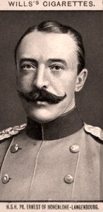 H.S.H, PR. Ernest av Hohenlohe-Langenbourg, 1908. av WD and HO Wills