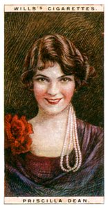Priscilla Dean 1896-1987, amerikansk skuespillerinne, 1928. av WD and HO Wills