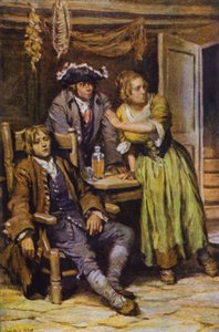 Illustrasjon for kidnappet (farge litho)