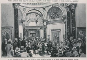 Den første konserten i Nasjonalgalleriet