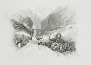 Hannibal (247-183 f.Kr.) Passerer Alpene av W.R. Smith