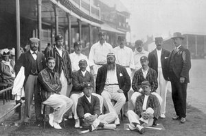 Englands testcricket XI i Nottingham, Nottinghamshire, 1899.