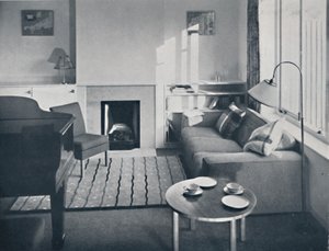 Elsa Booth - Stue som var planlagt å romme et flygelforte, 1939 av W. Dennis Moss