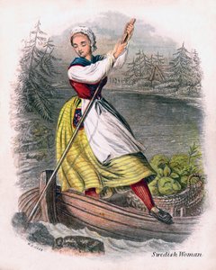 Svensk kvinne roing, 1809.