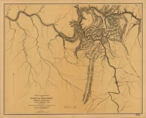 Militær rekognosering i nærheten av Gauley Bridge, Department of Western Virginia, Brig. Genl. W. S. Rosecrans, comd
