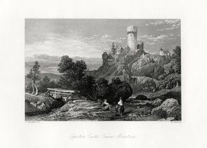 Eppstein slott, Taunus-fjellene, Tyskland, 1800-tallet