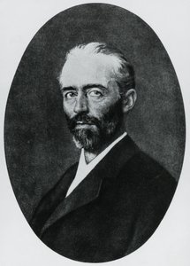 Portrett av Emil Theodor Kocher (1841-1917), sveitsisk lege, Nobelprisen i medisin i 1909, gravering