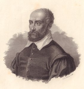 Portrett av den italienske arkitekten Andrea Palladio, pseudonym til Andrea di Pietro (1508-1580), kobberstikk