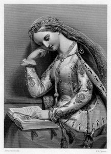 Elizabeth av York, dronningkonsort av kong Henry VII av England, 1800-tallet.
