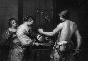 Hodet hans ble brakt i en lader og gitt til damen, midten av 1800-tallet.
