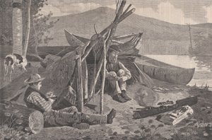 Camping ute i Adirondacks Harper
