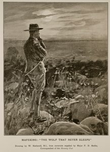 Mafeking: 'The Wolf that never Sleeps', fra materiale levert av major FD Baillie, korrespondent for 'Morning Post' av W. Hatherell