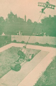 Et hint til Airman Home on Leave, c1918 1919 av William Heath Robinson