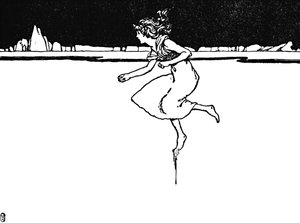 Hun løp på så fort hun kunne, c1930 av William Heath Robinson